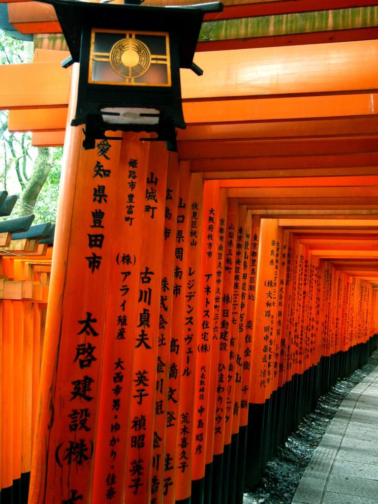 Fushimi Inari torii lanterne