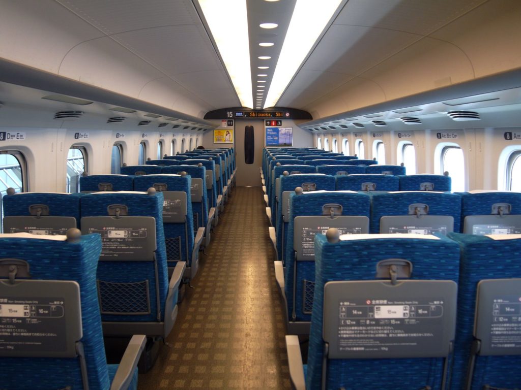 Shinkansen-interieur