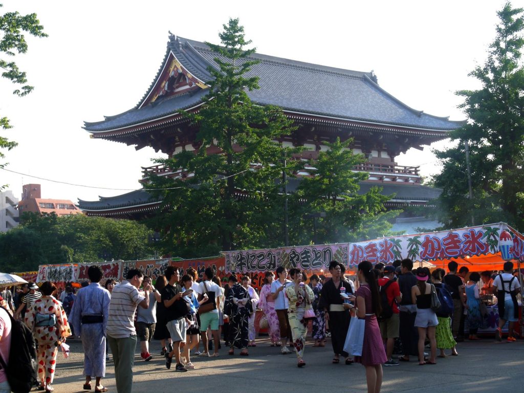 temple asakusa snacks tokyo