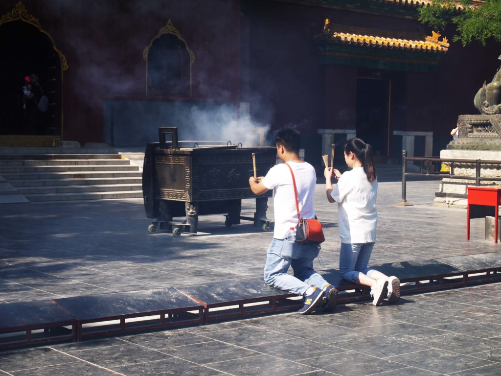 Prière Lama Temple