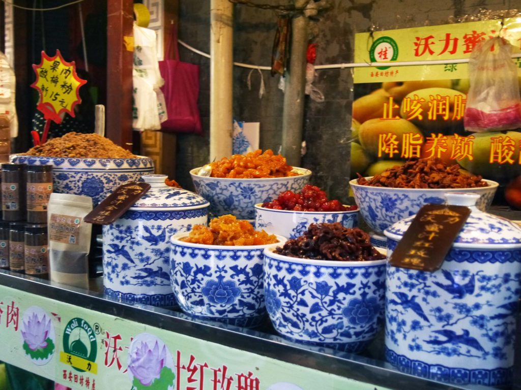 quartier-musulman-xi'an-fruits-secs